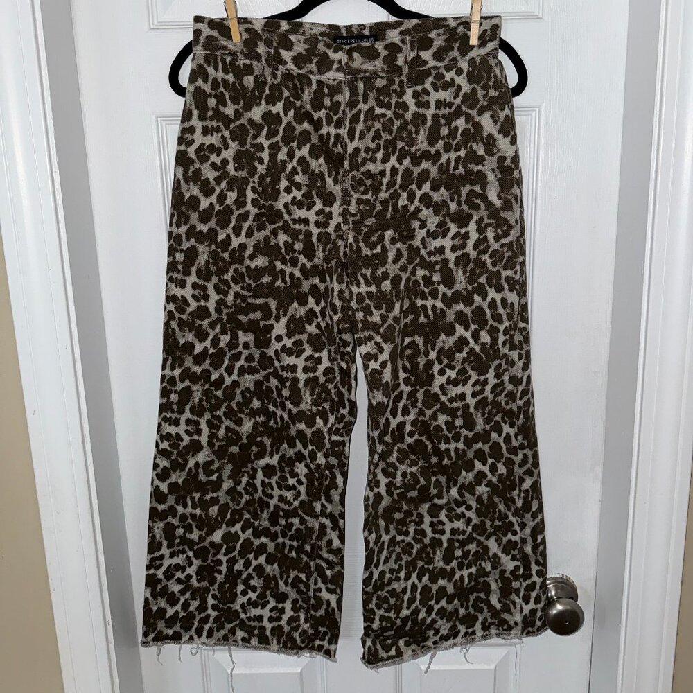 Sincerely Jules cropped leopard pants